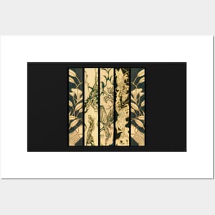 Quadriptych - Solar Etched Design Posters and Art